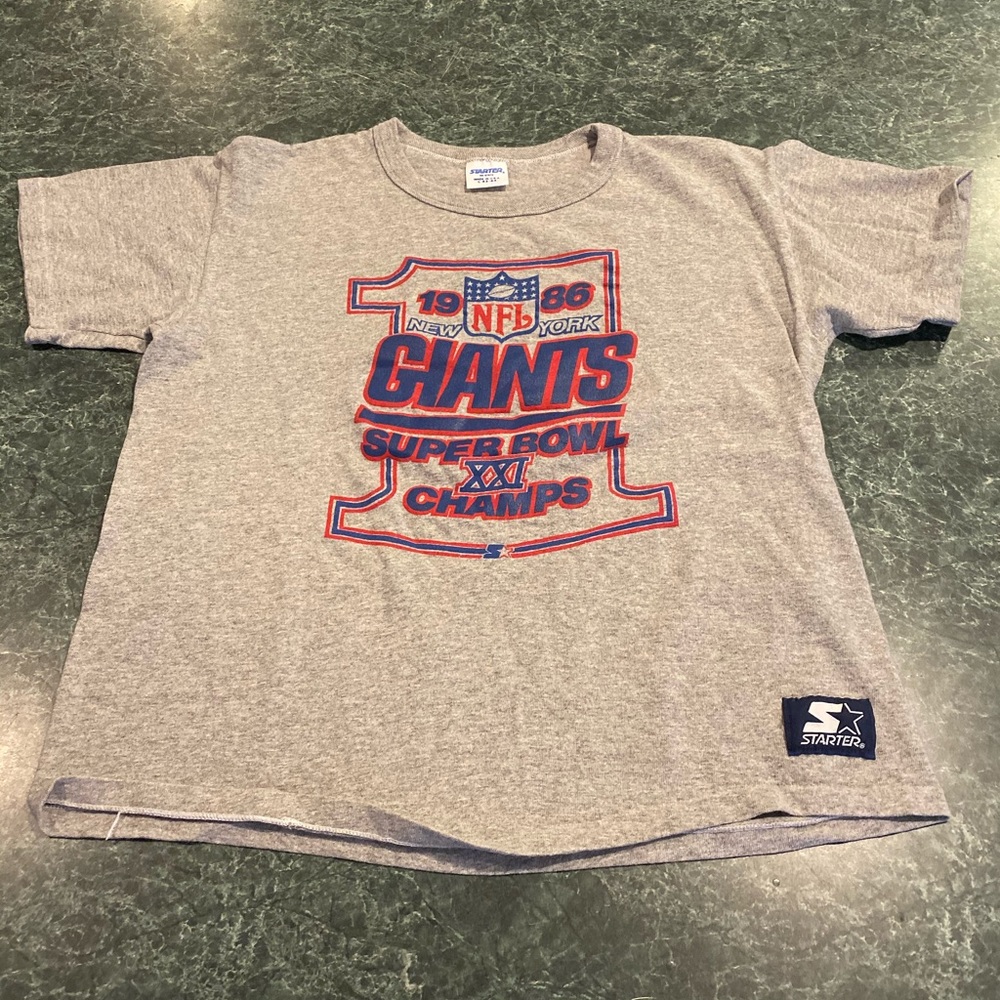 Vintage 1986 Starter N.Y. GIANTS Super Bowl Shirt